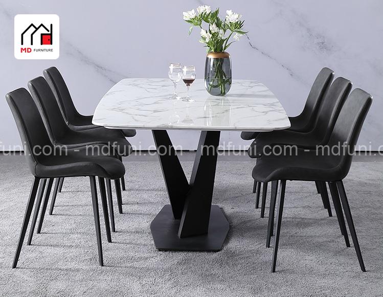 Bộ bàn ăn hiện đại 6 ghế mặt đá A19# - MDfuni® - Nội thất nhập ...